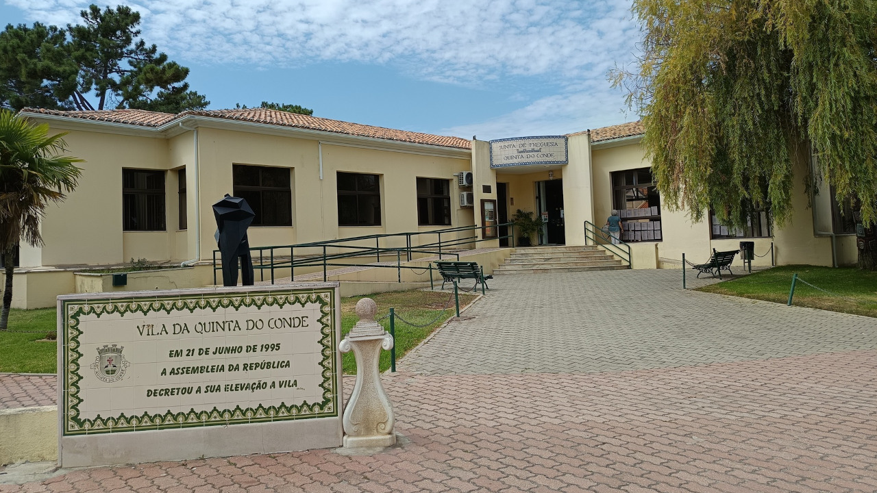 Hoje estamos na Junta de Freguesia da Quinta do Conde
